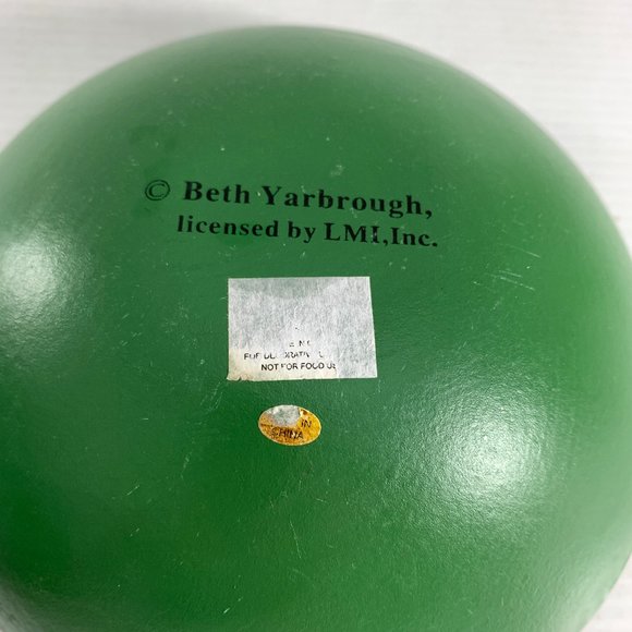 Beth Yarbrough Folk Art Wood Hand Painted Santa Claus Nesting Bowls Christmas - Picture 4 of 8